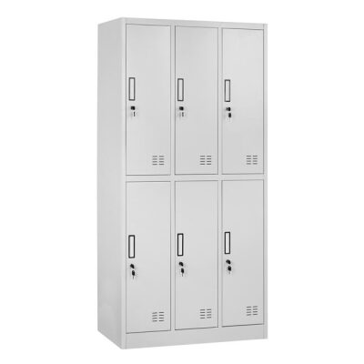 Метален гардероб сив цвят