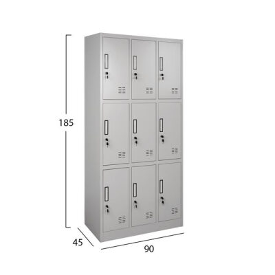 Метален гардероб  сив цвят