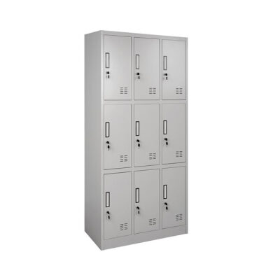 Метален гардероб  сив цвят