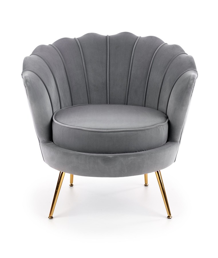 Кресло – сиво/златно