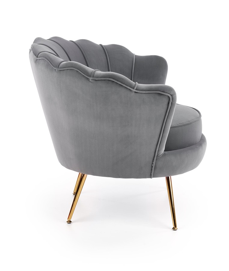 Кресло – сиво/златно