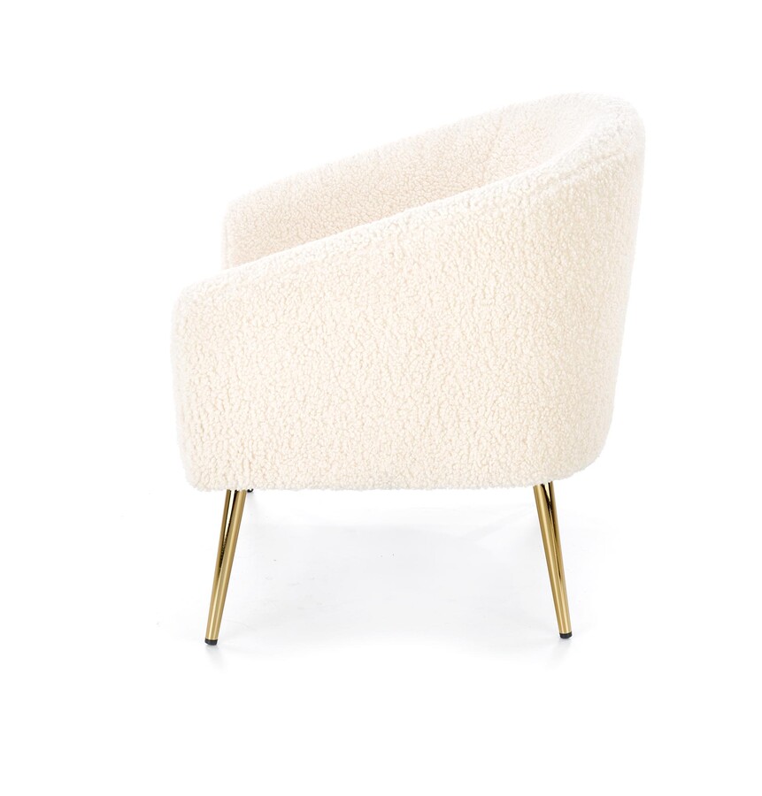 Шезлонг – кремаво/златно