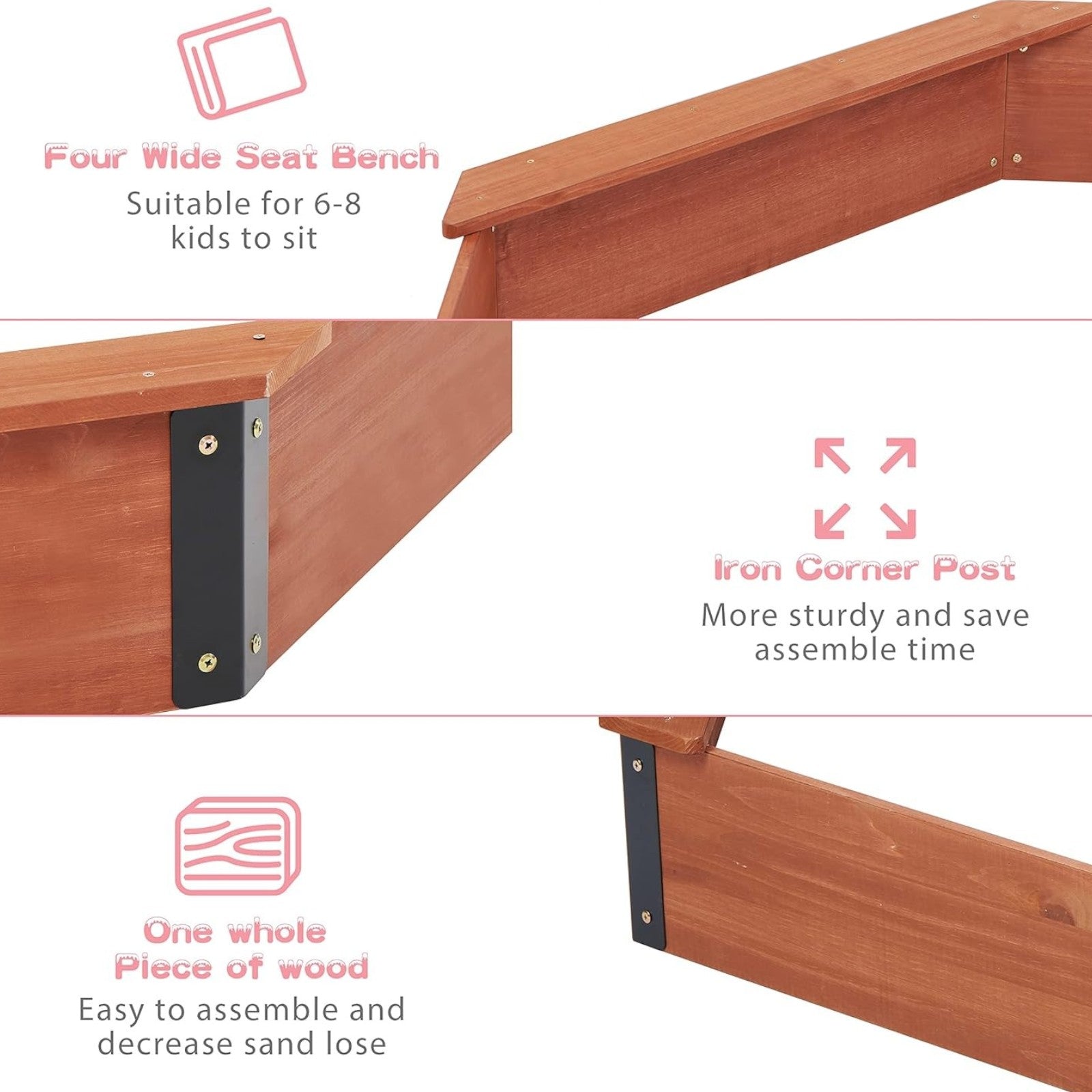 Голям Детски Пясъчник GINGER HOME