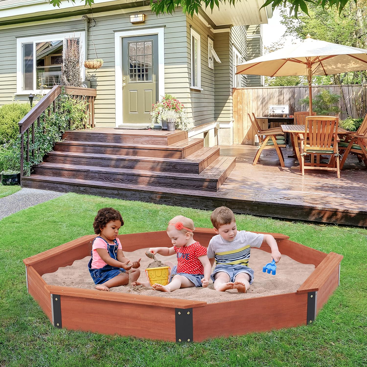 Голям Детски Пясъчник GINGER HOME