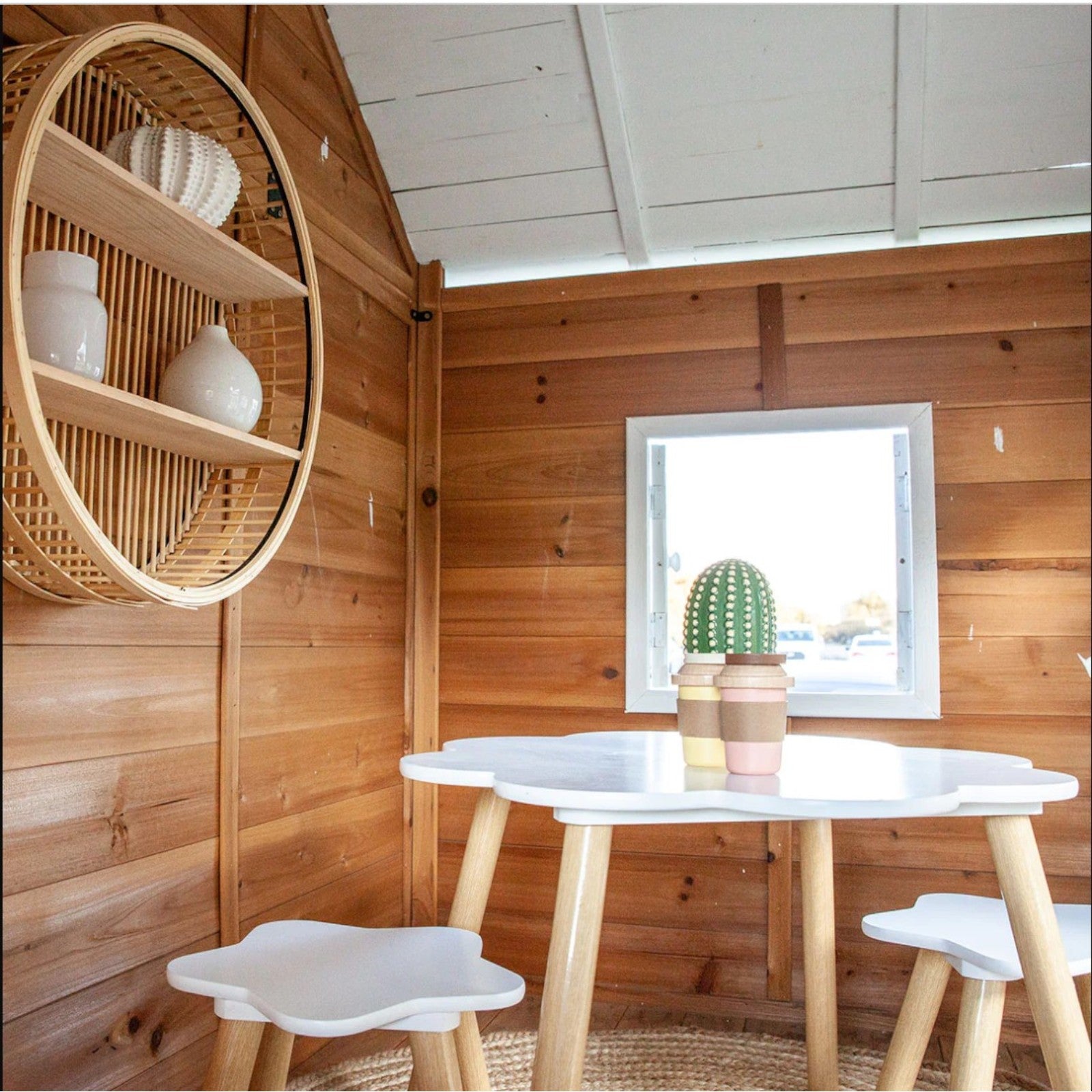 Голяма Детска Къща GINGER HOME с Пясъчник и Пързалка