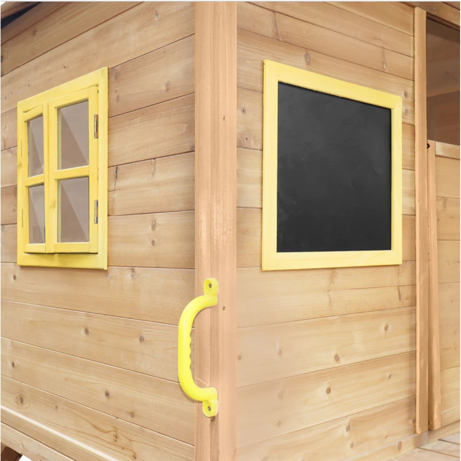 Голяма Детска Къща GINGER HOME с Пясъчник и Пързалка