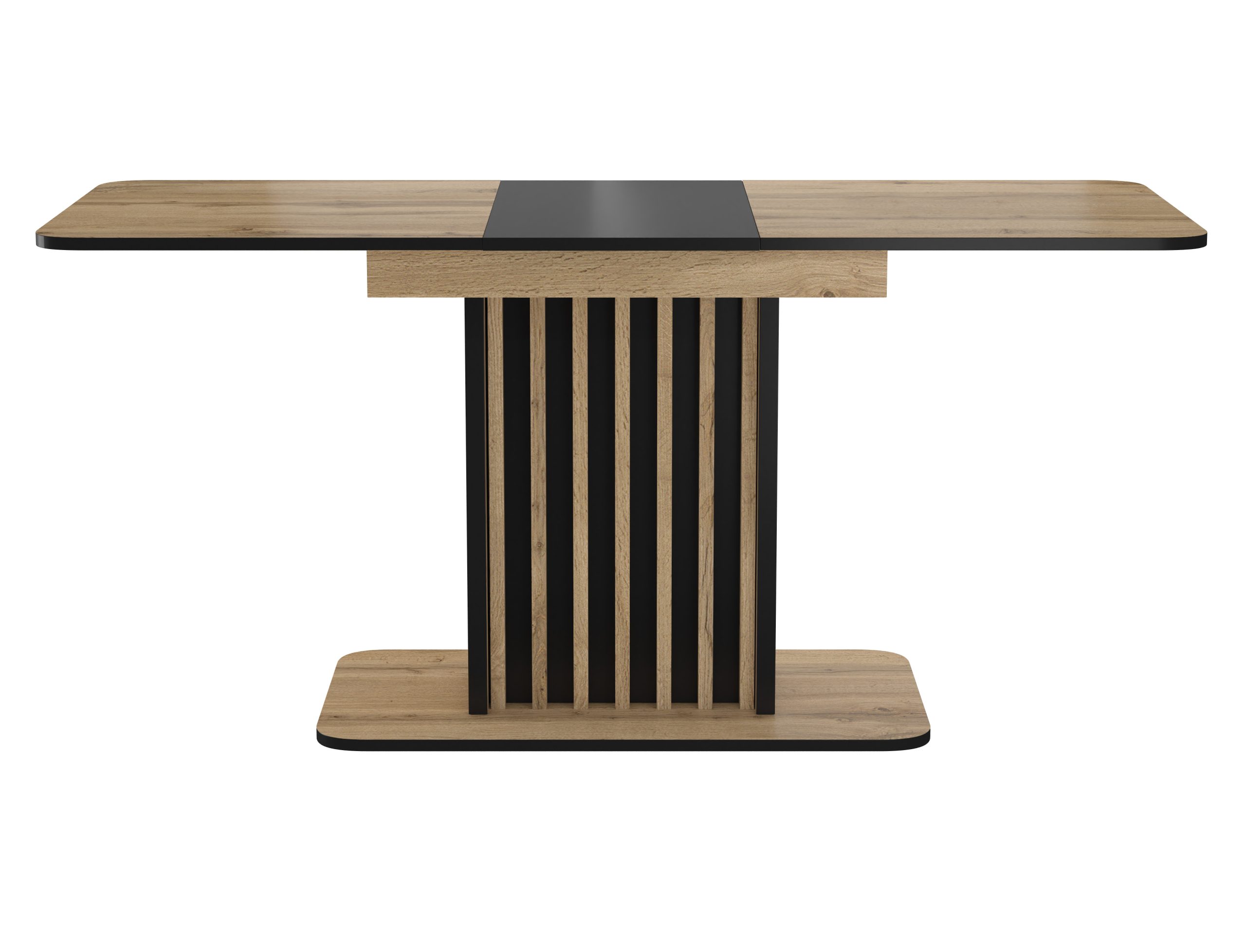 Трапезна маса KENT разтегат.дъб артисан/черно