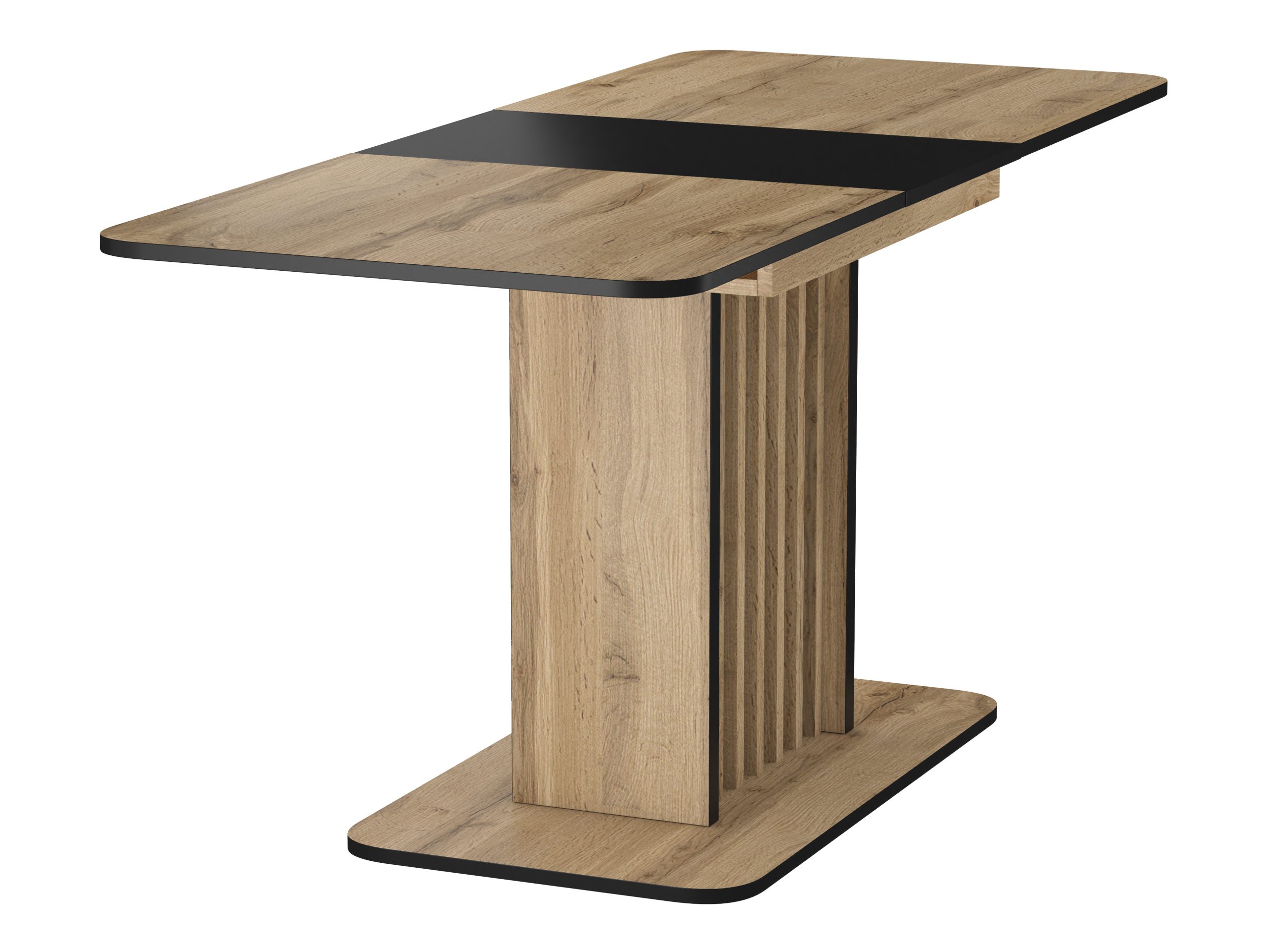 Трапезна маса KENT разтегат.дъб артисан/черно