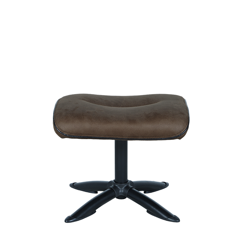 Кресло с табуретка – кафяво