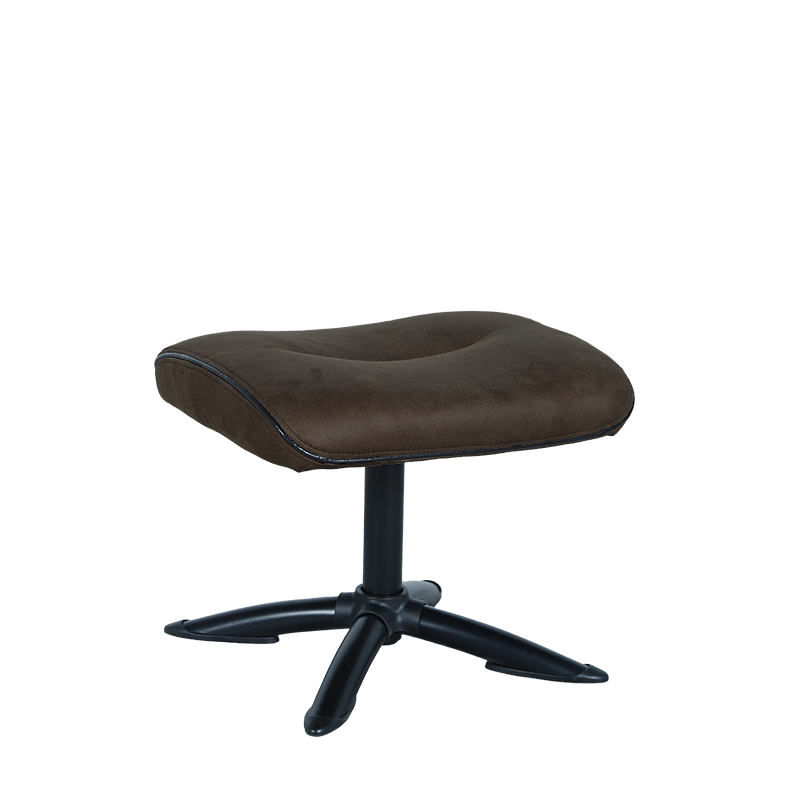 Кресло с табуретка – кафяво