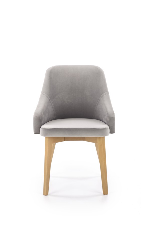 Стол – меден дъб / сив