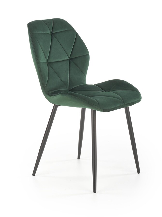 Тапициран стол – тъмнозелено