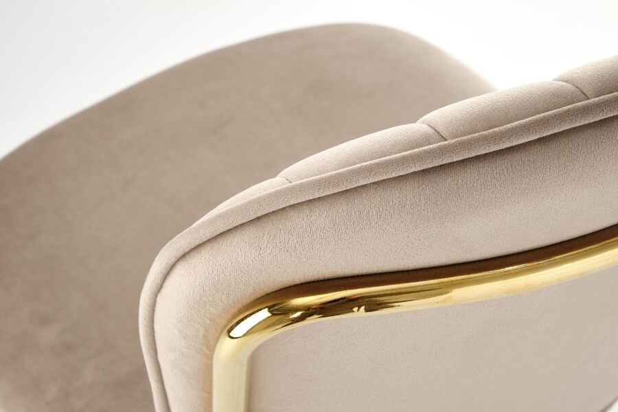 Велурен стол – бежов