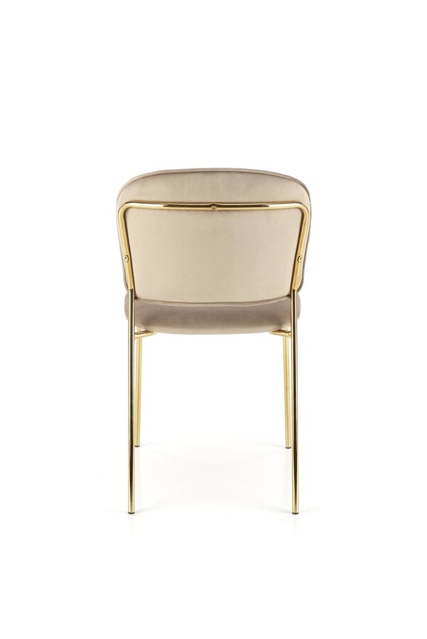 Велурен стол – бежов