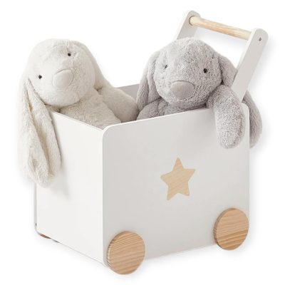 Кутия за Играчки  с Колелца за Бутане