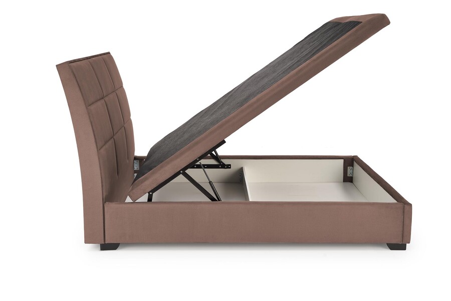 Легло с място за съхранение- бежово