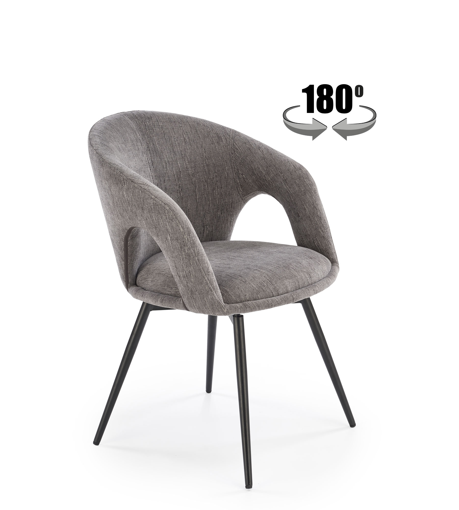 Стол К-550 сиво/черно