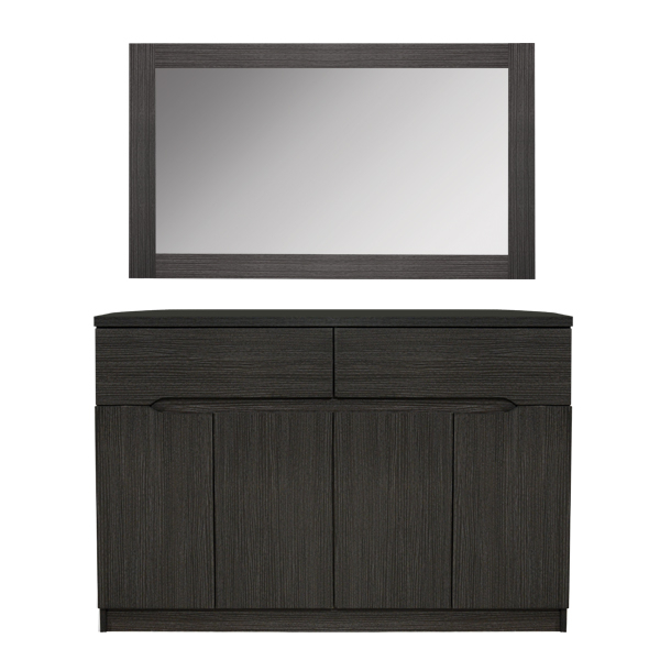 Бюфет с огледало цвят зебрано Бюфет с огледало цвят зебрано