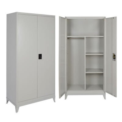 Метален гардероб  сив цвят