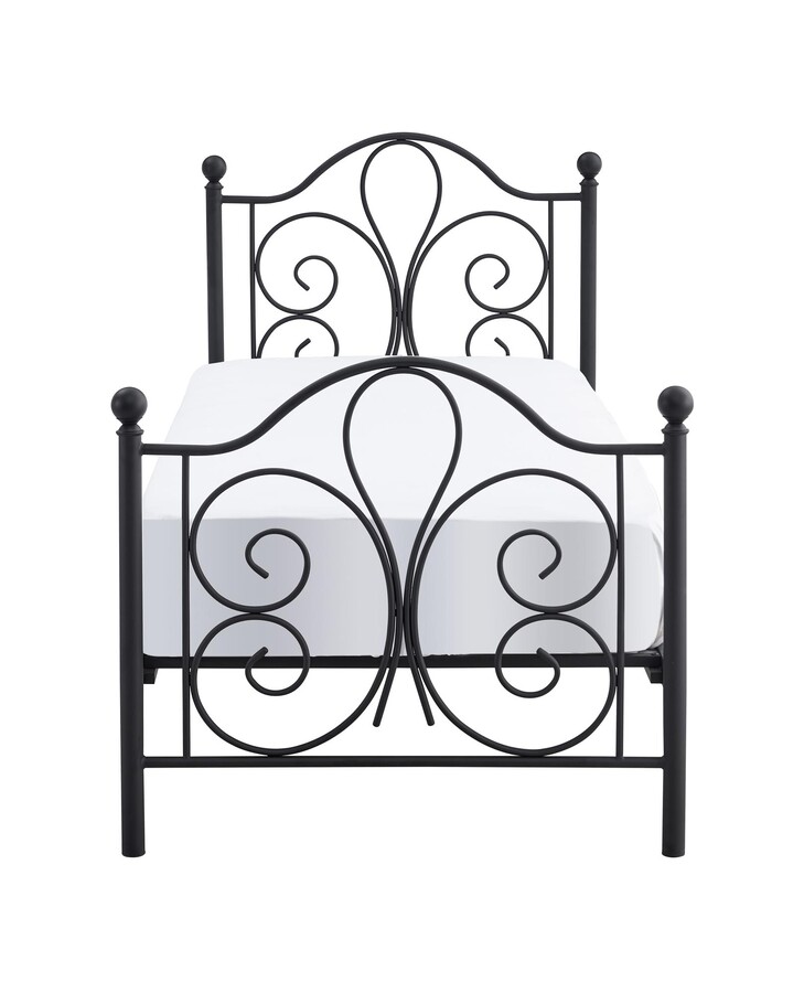Метално легло 90х200 – черно