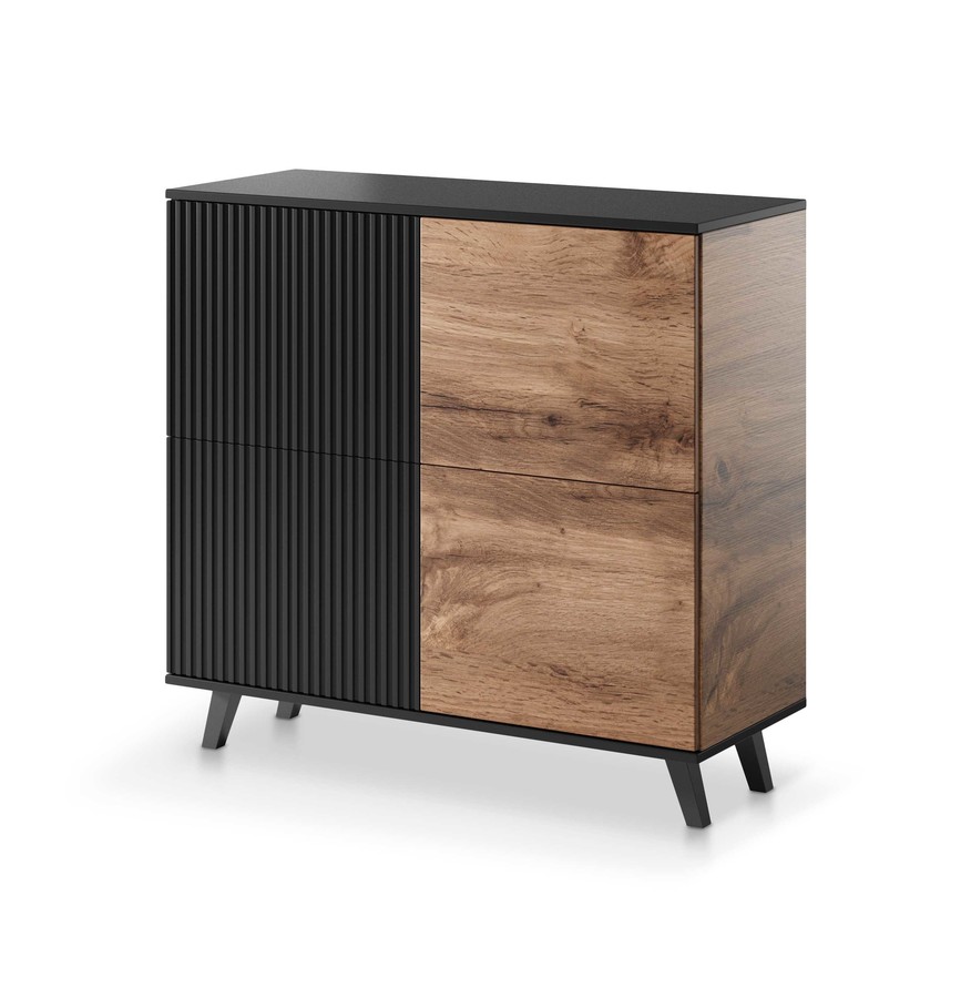 Скрин – дъб вотан/черен