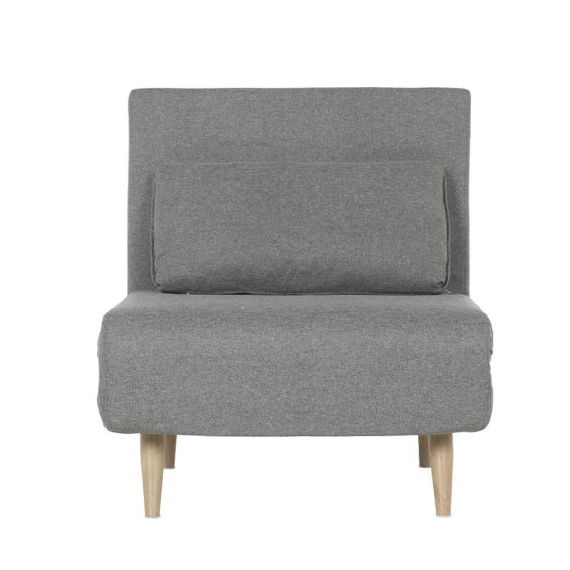 Разтегателен фотьойл – светлосив