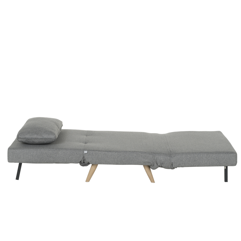 Разтегателен фотьойл – светлосив