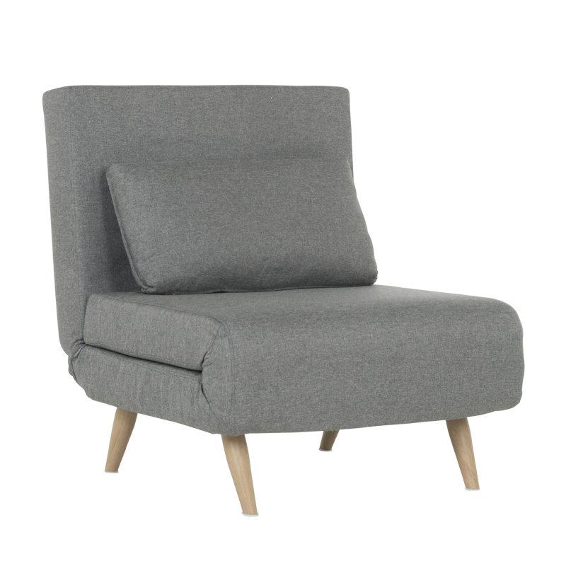 КРЕСЛО - СВЕТЛО СИВ Разтегателен фотьойл – светлосив