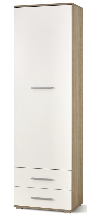 Гардероб - дъб сонома / бял Гардероб - дъб сонома / бял