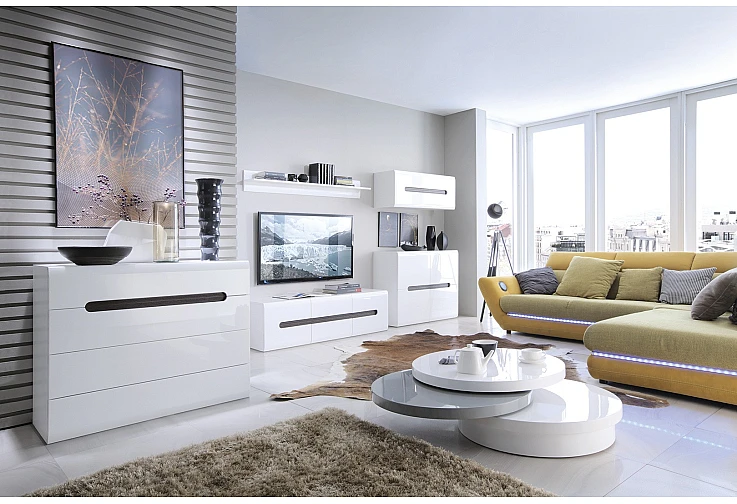 Стенен шкаф AZTECA TRIO SFW1K/4/11 бял гланц