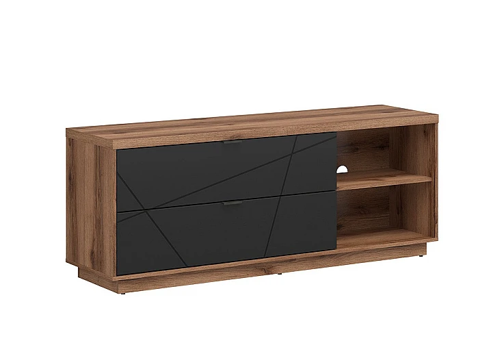 ТВ шкаф FORN RTV2S дъб делано / черно мат