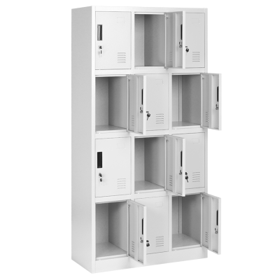 Метален шкаф Carmen CR-1258 K - сив