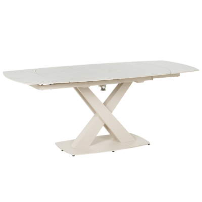 Разтегателна трапезна маса MATEO - крем