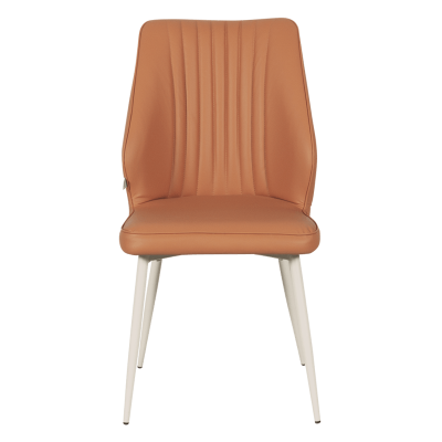 Трапезен стол LAREDO 1 Y силиконова кожа - тъмнооранжев 20