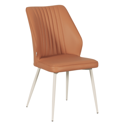 Трапезен стол LAREDO 1 Y силиконова кожа - тъмнооранжев 20