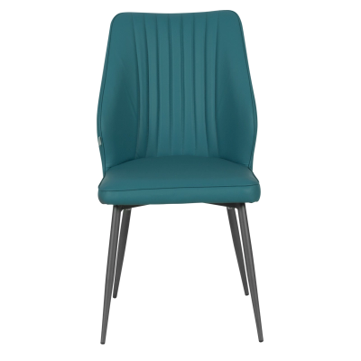 Трапезен стол LAREDO 2 Y силиконова кожа - син 31