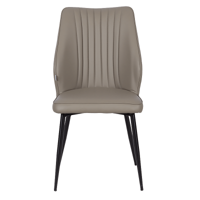 Трапезен стол LAREDO Y еко кожа - тъмнобежов 80