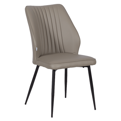 Трапезен стол LAREDO Y еко кожа - тъмнобежов 80