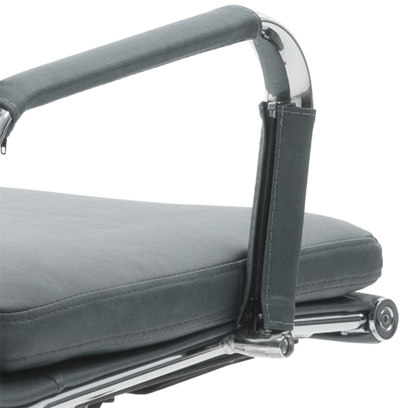 Мениджърски стол сив цвят