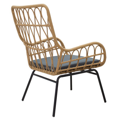 Фотьойл цвят черен-натурал