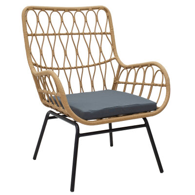 Фотьойл цвят черен-натурал