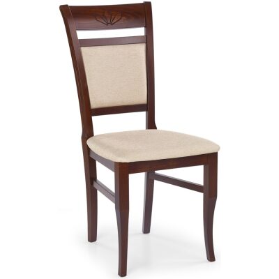 Дървен стол в античен черешов цвят