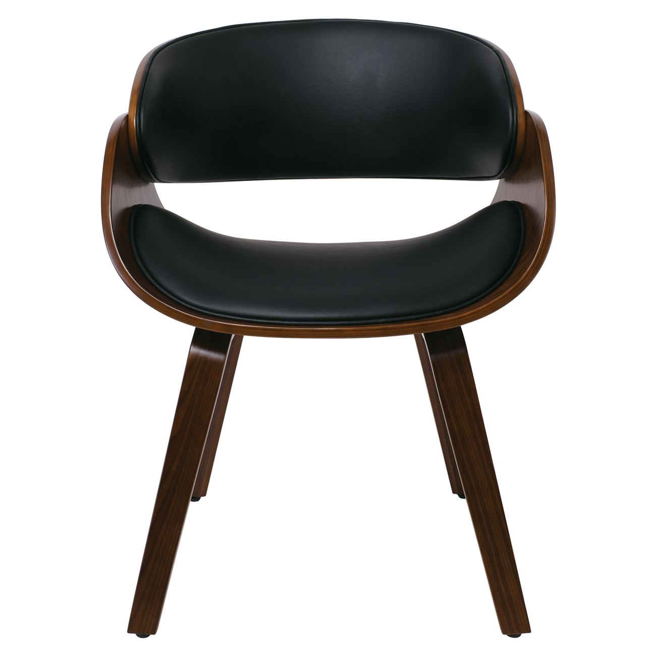 Кресло цвят черен-орех