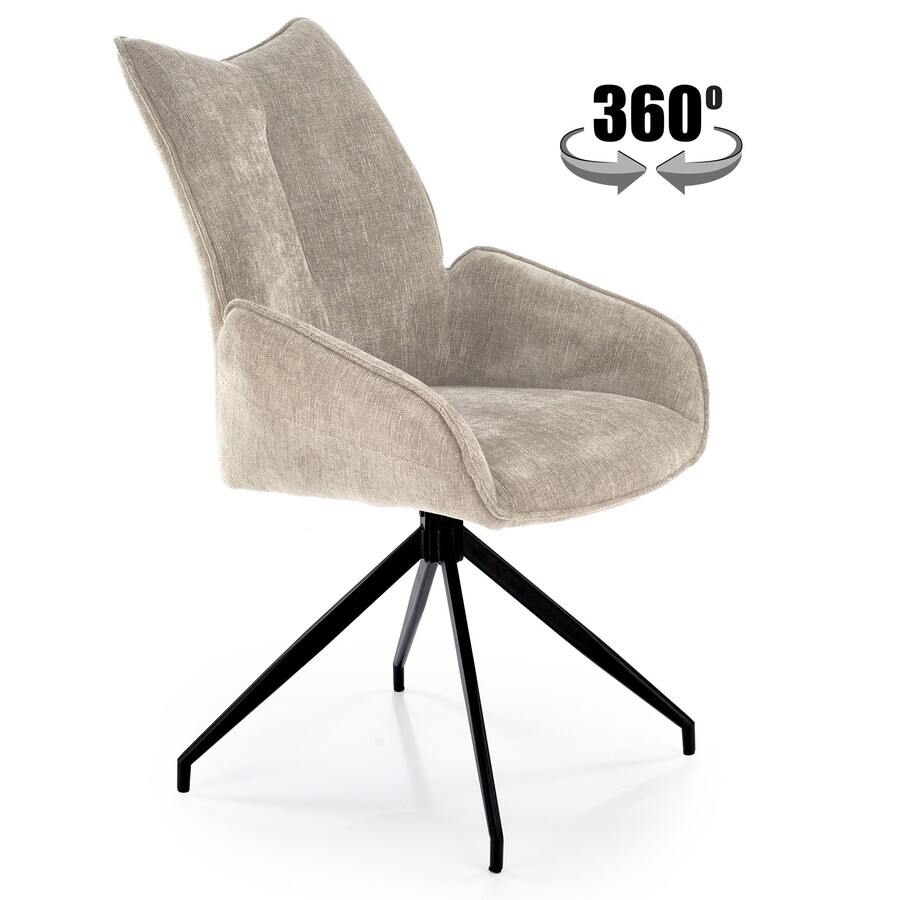 Въртящ се стол – бежов