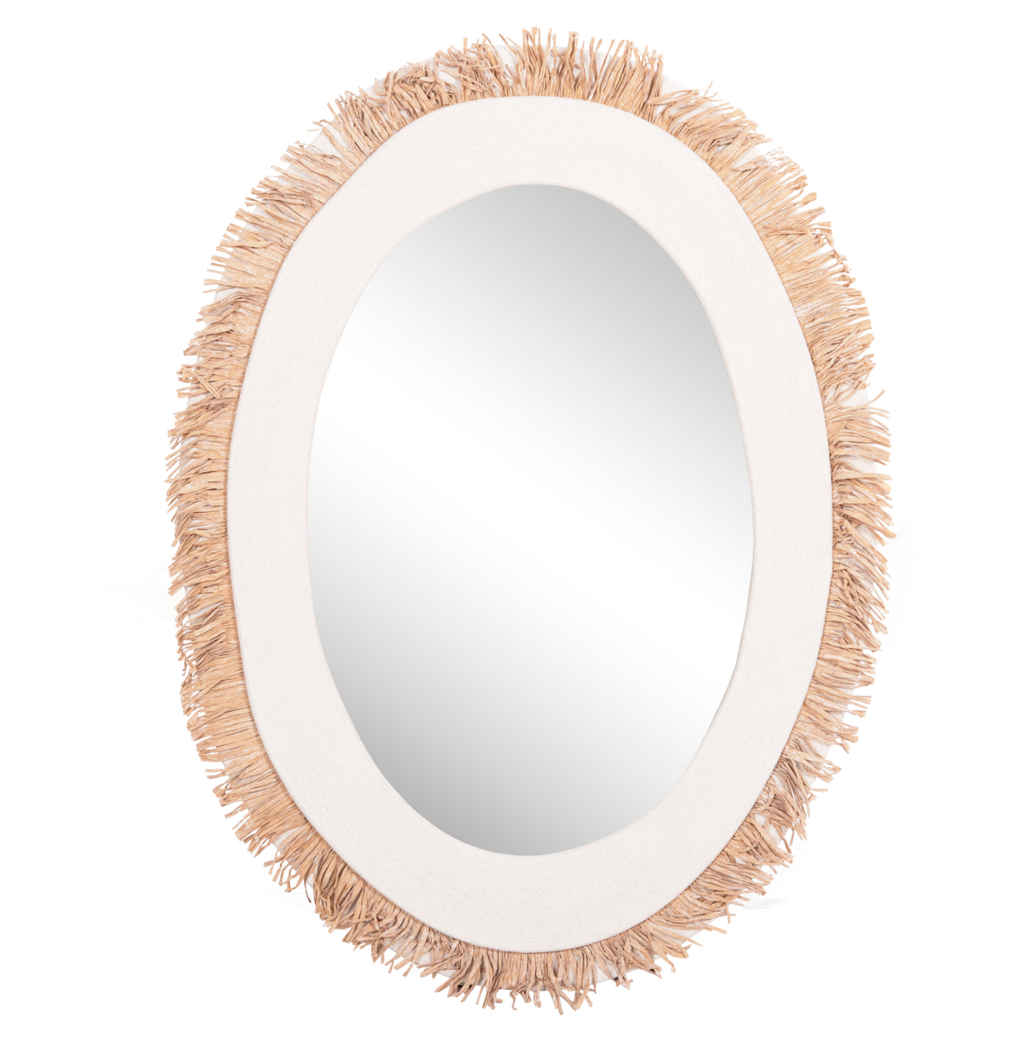 Огледало в бяло-натурално изпълнение