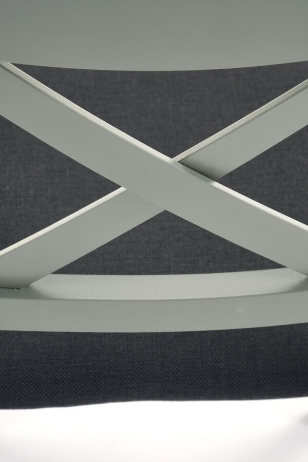 Дървен стол – сиво/зелено