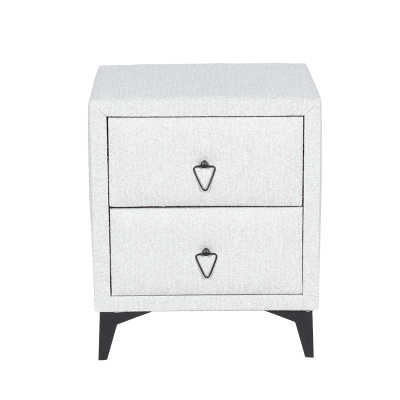 Нощно шкафче за спалня KOLAJEN LINEN - сив 02