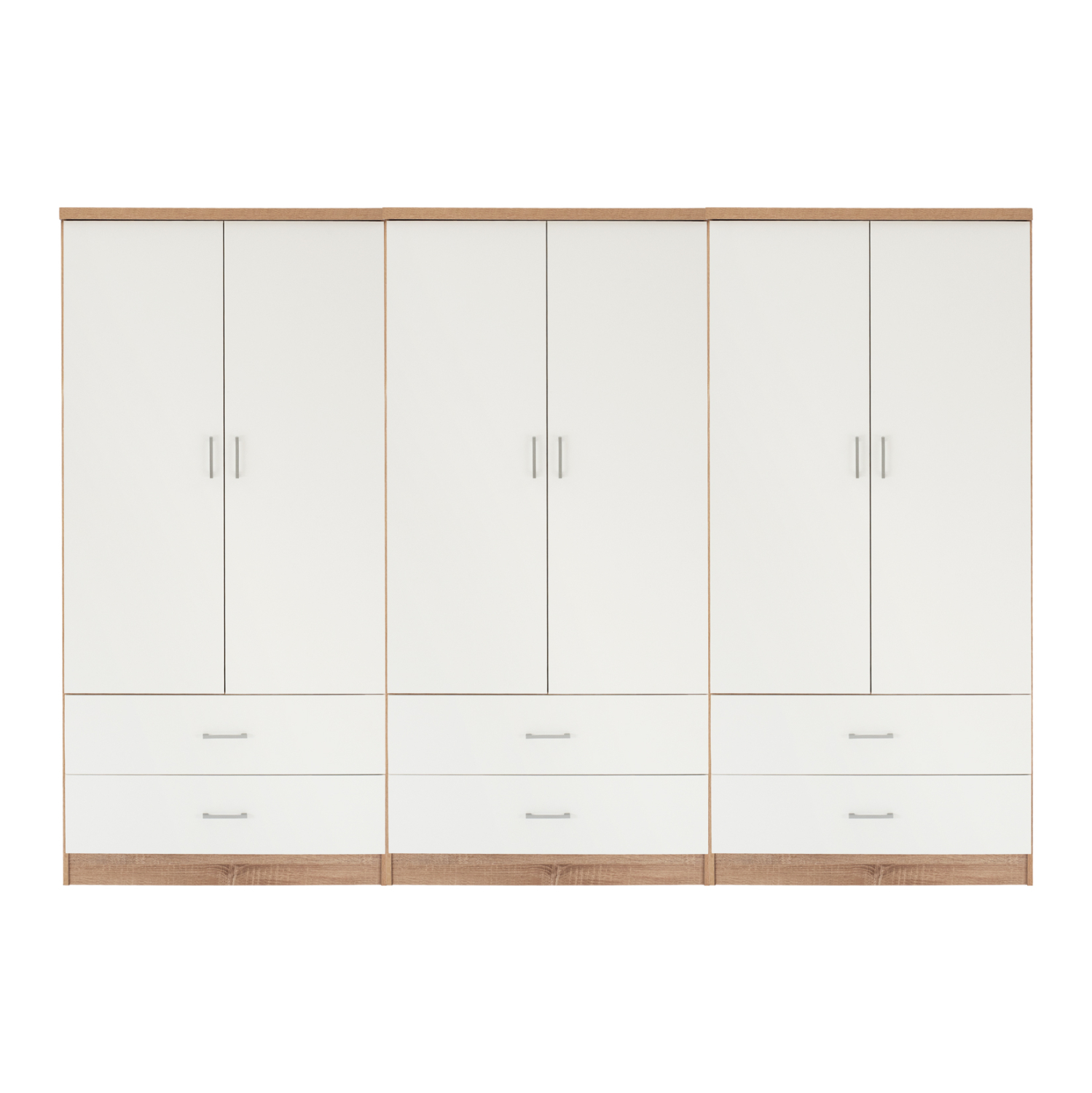 Гардероб Рейна в бял цвят-сонама