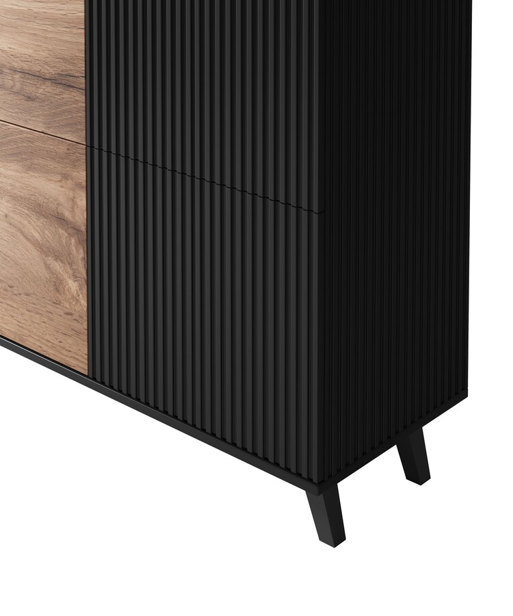 Скрин – дъб вотан/черен