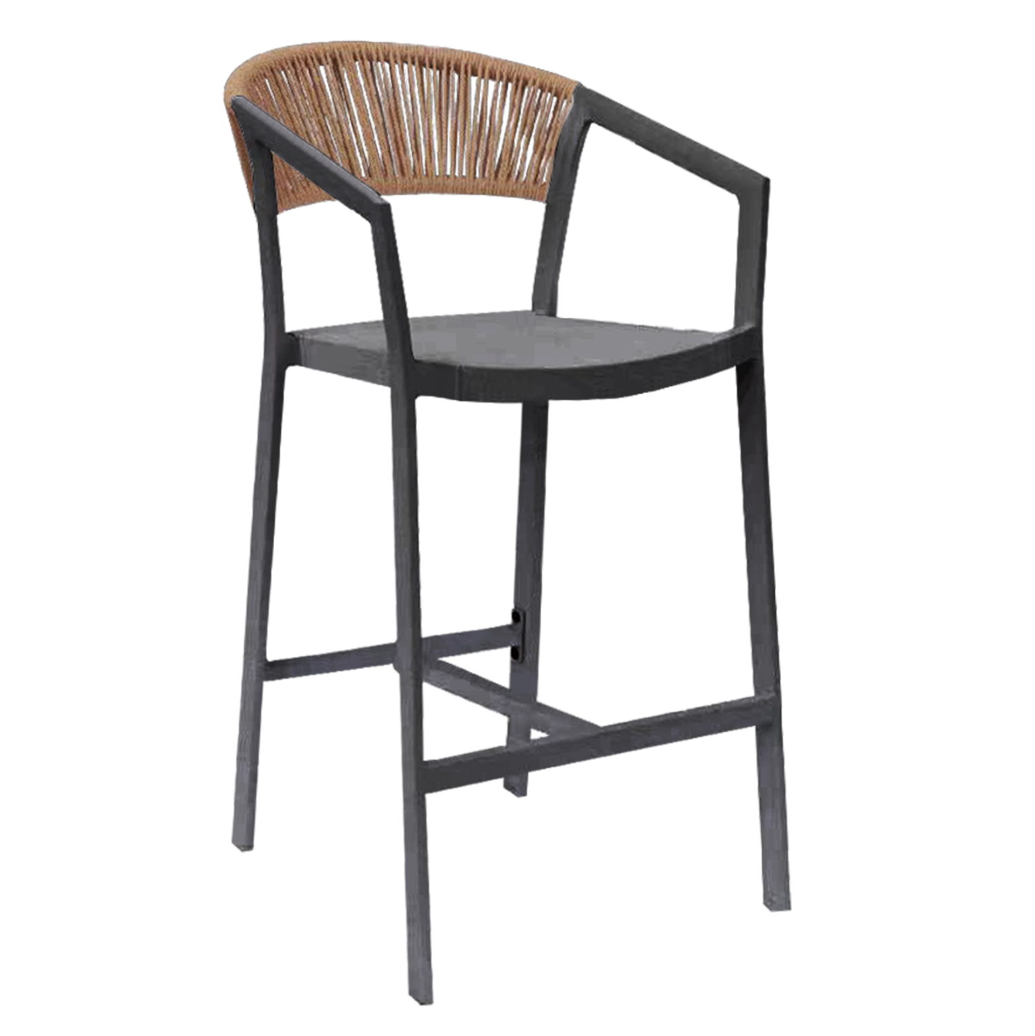 Бар стол – цвят антрацит-бежов